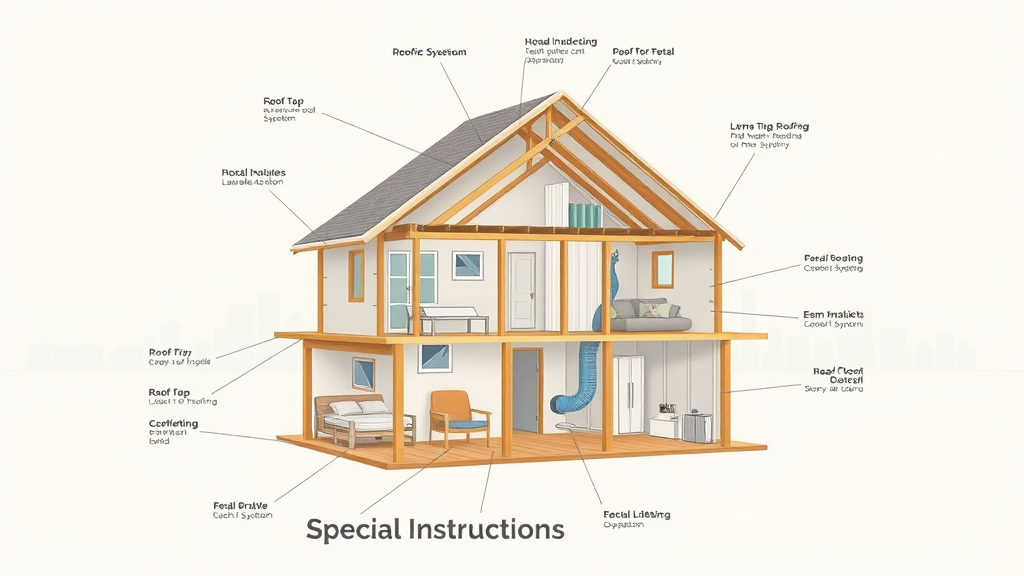 Cutaway Houston home showing roofing, attic, insulation, and ventilation system integration – roofing system in Houston