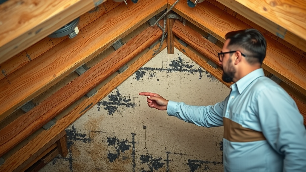 houston roof attic inspection water stains insulation inspection roof damage