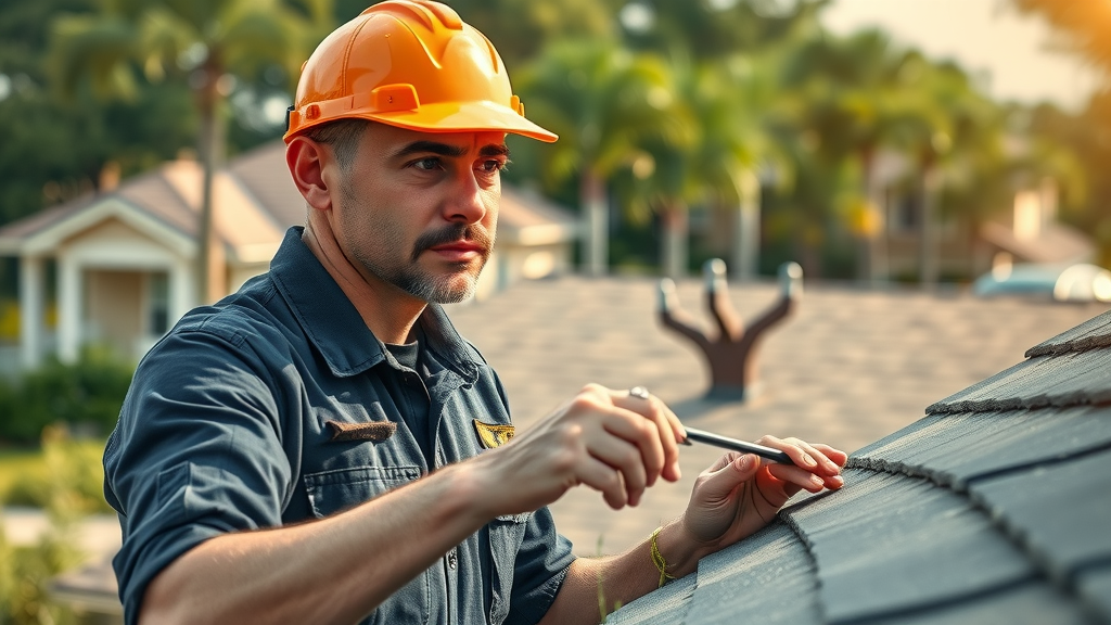 Experienced Houston roofing contractor performing a detailed roof inspection for roof installation Houston