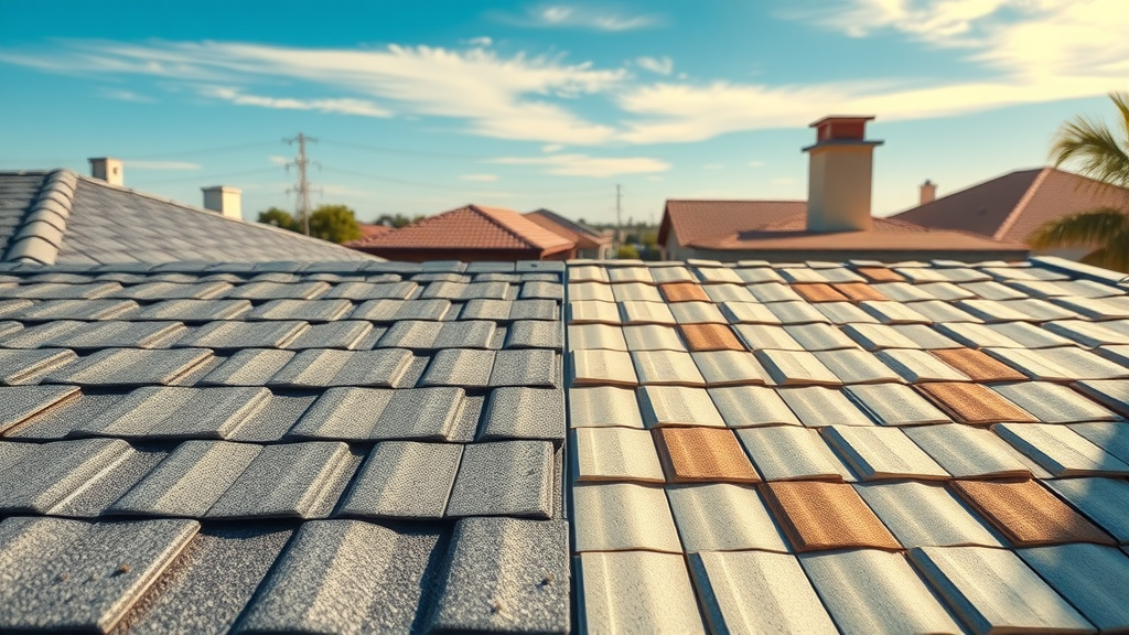 Comparison of metal roofing and reflective asphalt shingles energy efficient roofing Houston up-close rooftops